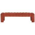 thumbnail image 2 of SAFAVIEH Couture Bellisima Solid Tufted Velvet Modern Bench, Rust, 2 of 6