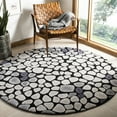 thumbnail image 2 of SAFAVIEH Soho Stones Accent Wool Area Rug, Grey/Ivory, 6' x 9', 2 of 10
