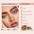 thumbnail image 3 of Eyelash and Brow Tint Kit, Natural Volumizing Eyebrow & Eyelash Color Kit, Long-lasting for 4-8 Weeks, Waterproof and Non-fading, DIY Use At Salon Or Home Professional Eyelash Treatment, Brown, Black, 3 of 6