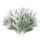 thumbnail image 1 of Ramas de Árbol de Navidad de Terciopelo Sintético de 5 Ramas | Decoración de Agujas de Cedro Artificiales de Plástico Blanco | Tamaño: 28,5 Cm / 11,3 Pulgadas | Paquete de 2, 1 of 7