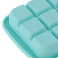 thumbnail image 3 of 24-Grid Small Cubes Silicone Ice Tray with PP Lid Silicone Ice Mold for Home KitchenGreen, 3 of 5