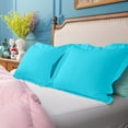 thumbnail image 5 of Ntbay 2 Pack Double Brushed Microfiber Standard Pillow Shams with 2" Flange, Wrinkle, Fade, Stain Resistant Sham, 20"x26", Blue, 5 of 5