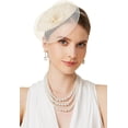 thumbnail image 3 of BABEYOND Fascinators Headband for Women, Purple, 3 of 14