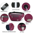 thumbnail image 5 of Entchin Fanny Pack for Women Girl with 4 Pockets, Red Waistpack Crossbody Bum Bags on Waist for Adult Teen Walking,Running,Sport, 5 of 6