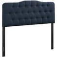 thumbnail image 2 of Annabel Queen Upholstered Fabric Headboard - Navy, 2 of 4