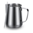 thumbnail image 1 of Jarra para espumar leche Jarra humeante de 20 oz Accesorios para máquina de café expreso de acero inoxidable para barra de café Herramientas de barista capuchino Jarra de leche Vaporizador Taza con de, 1 of 5