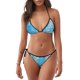 thumbnail image 1 of Fotbe Hanging Orchids Floral Blue Traje de Baño para Mujer de Dos Piezas – Bikini Sexy de Tirantes Tipo Halter con Diseño Triangular, 1 of 6