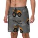 thumbnail image 1 of Fotbe Construction Machines Traje de Baño para Hombre – Shorts de Natación de Secado Rápido con Forro y Bolsillos-Medium, 1 of 6