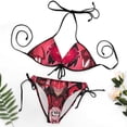 thumbnail image 7 of Hazbin Hotel Poster Women Bikini Set Sexy Two Pieces Halter String Swimsuit Triangle Briefs Tie Side Bottom, 7 of 7