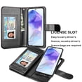 thumbnail image 4 of Galaxy A35 5G Case, A35 5G Wallet Case, Samsung Galaxy A35 5G 6.6 inchs PU Leather Case,Luxury Cash Credit Card Slots Folio Flip Cover [Detachable Magnetic Case] & Kickstand - Black, 4 of 7