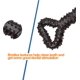 thumbnail image 2 of Juguetes para masticar para perros Goma duradera 32 * 12 cm Cachorros de juguete para perros con forma de hueso con diseño convexo Juguete interactivo fuerte para perros para masticadores agresivos, 2 of 5