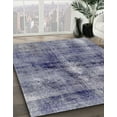 thumbnail image 3 of Ahgly Company Machine Washable Indoor Rectangle Abstract Blue Gray Area Rugs, 2' x 3', 3 of 7