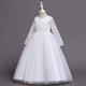 thumbnail image 4 of Vestido Para Niñas Ropa Para Niñas Bebés Vestido Para Niños Vestido De Princesa De Manga Larga Vestido Largo Blanco Odeerbi  LM103-1922, 4 of 5