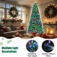 thumbnail image 6 of LAZY BUDDY 8ft Fiber Optic Christmas Tree with 320 Multicolored LED Lights, Pre-Lit Artificial Christmas Tree with Top Star & Foldable Metal Base, 6 of 9