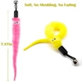 thumbnail image 3 of Cat Wand Toys Refills, Cat Feather Toys Accessories, 10PCS Squiggly Worms Replacements and 1PC Replacement String for Cat Fishing Pole, Assorted Teaser Refills with Bell for Indoor Cats Kitten, 3 of 7