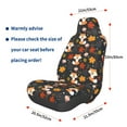 thumbnail image 3 of Wukai Autumn Fox Full Set Car Seat Covers with Soft Padding Universal Auto Front Seats Protector and Cushion Mat, 3 of 5