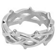 thumbnail image 1 of Fashionable Simple Fish Shaped Woven Ring Metal Retro Men Ring Hand Jewelry AccessorySteel Color, 1 of 4