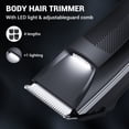 thumbnail image 4 of NEXPURE Body Hair Trimmer for Men, Groin Trimmer, Mens Pubic Hair Trimmer, Wet/Dry Shaver Groomer, with LED Light, IPX5 Waterproof, 4 of 8