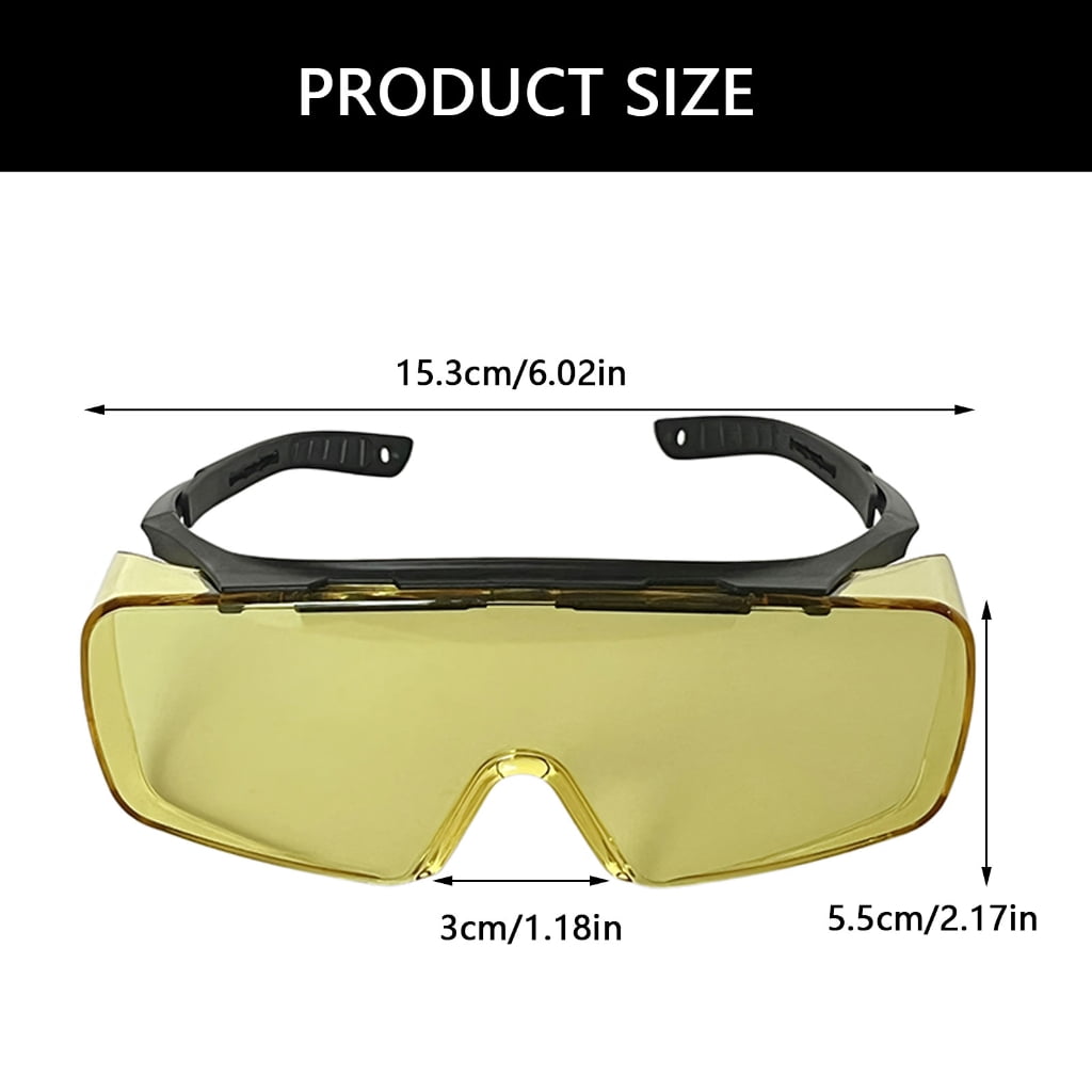 Light Protections Safety Glasses Blue Light Blocking Protective Glasses Over Glasses Goggles Splash & Impact Resistant