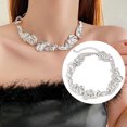 thumbnail image 4 of Kkkded Necklace Women's Irregular Liquid Shape Electroplated Solid Color Punk Style Stainless Necklace - for Party, Clavicle, 4 of 7