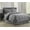 Gray, variant on 8 Piece Bed In A Bag Comforter Vine Design Comforter Full/Queen Navy