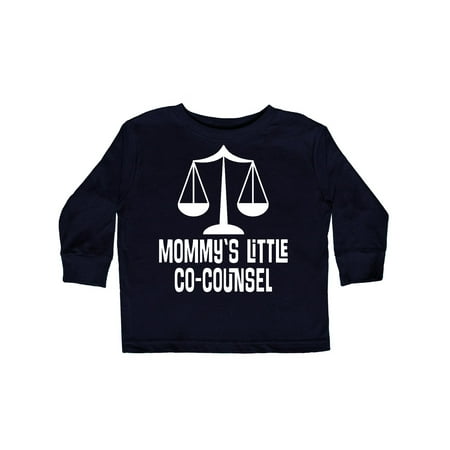 

Inktastic Lawyer Mommy Little Co Counsel Gift Toddler Boy or Toddler Girl Long Sleeve T-Shirt