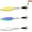 3 Color, variant on Metal Propeller Fishing Lure for Catching Fish, Fish Bait Freshwater, Fly Spinning Propeller Metal Sequin Soft Bait, Comes with Scent