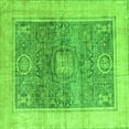 thumbnail image 1 of Ahgly Company Indoor Square Abstract Green Modern Area Rugs, 7' Square, 1 of 4