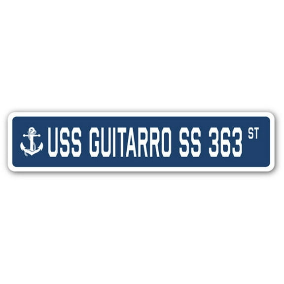 USS GUITARRO SS 363 Street Sign us navy ship veteran sailor gift