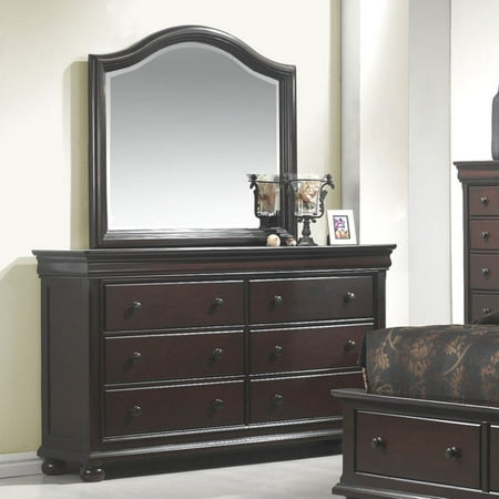 American Woodcrafters Hyde Park Merlot 6 Drawer Dresser