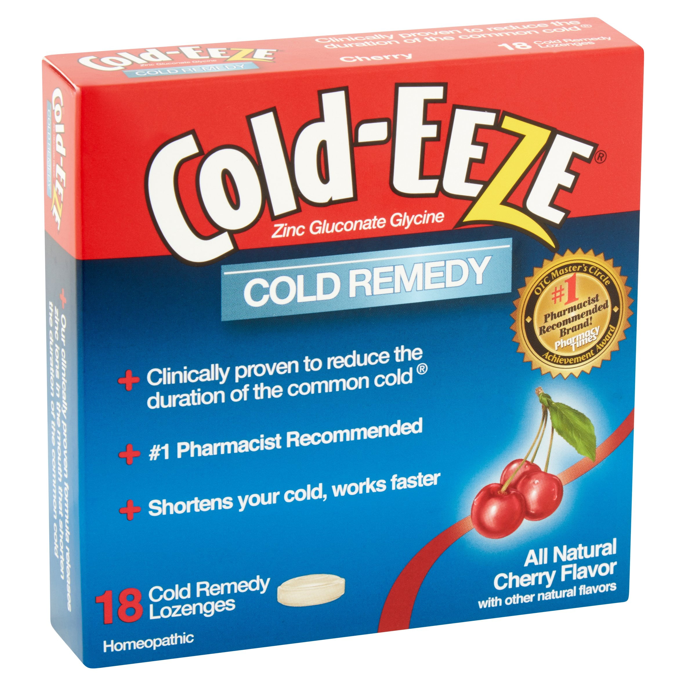 Cold-EEZE Natural Cherry Flavor Lozenges, 18 ct