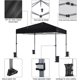 thumbnail image 4 of Songqin 10x10 1-Person Setup Pop Up Canopy Tent, Instant Portable Commercial Canopy Tent, Outdoor Gazebo with 1-Button Push, Wheeled Bag & 4 Sandbags for Home, Party & Outdoor Activities, Black, 4 of 18