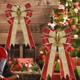 thumbnail image 5 of yulier Glitter Christmas Bow Christmas Tree Decorations 16"x9.45" Large Christmas Tree Topper Bow, Wreath Bow for Xmas Holiday Party Home Front Door Decor, 5 of 9