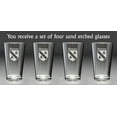 thumbnail image 2 of Peterson Irish Coat of Arms Pint Glasses - Set of 4 (Sand Etched), 2 of 2