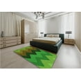 thumbnail image 4 of Ahgly Company Indoor Rectangle Patterned Army Green Area Rugs, 7' x 9', 4 of 6