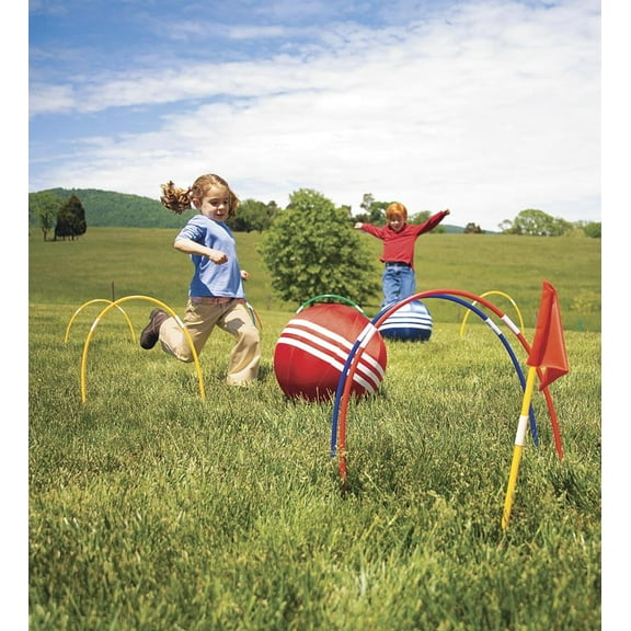 HearthSong Oversized Kick Croquet Outdoor Game for Kids