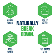 Septic Tank Treatment Packets: Breaks Down Grease, Paper, Organic Solids and Control Septic Odors - 6 Month Supply
