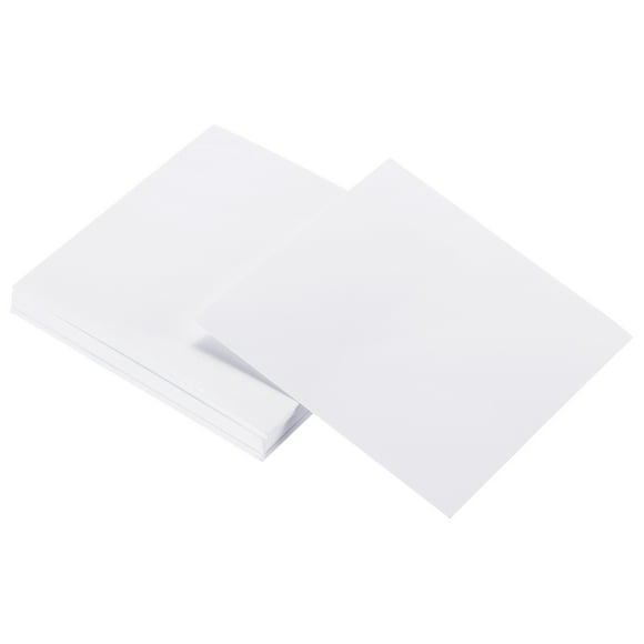 Uxcell Papel Kraft, Hojas de Papel de Cartón Kraft Recortadas para Suministros de Arte, Origami, Manualidades en Papel Blanco 4 x 4 Pulgadas