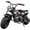 Black, variant on XtremepowerUS 99cc 4-Stroke Gas Mini Dirt Bike, Up to 40 MPH, Automatic Pull Start Off-Road Trail Motorcycle for Teens & Adults (Ages 13+), Hydraulic Suspension, Rear Disc Brake, 240 lb Capacity, Blu