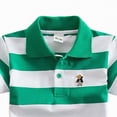 thumbnail image 4 of NIEWTR Toddler Boys Classic Striped Polo Shirts Cotton Short Sleeve Lapel Tees Daily Outfits(L,7-8 Years), 4 of 4