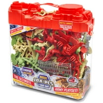 Lanard The Corps! Universe Army Playset - 104 Pieces, 3 Troop Army Set, Battle Base Lid, Carry Handle Case, Kids Ages 3 