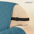thumbnail image 4 of Subrtex Reversible Sofa Slipcover Quilted Couch Cover,Loveseat,Turquoise, 4 of 6