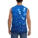 thumbnail image 4 of Balery A Blue Glitter Camisetas sin mangas para hombre, absorbe la humedad y protege contra el mal olor.-Small, 4 of 7