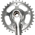 thumbnail image 2 of HUGFEGWE Pédalier de Vélo, Ensemble de Manivelle de Vélo de Montagne Carré Conique Plateau Rond et Pédalier Fer Vitesse Unique pour Réparation Extérieure CA919-150322, 2 of 7