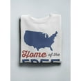 thumbnail image 3 of Home Of The Free Memorial Day Sweatshirt Men -Image by Shutterstock, Male 3X-Large, 3 of 4