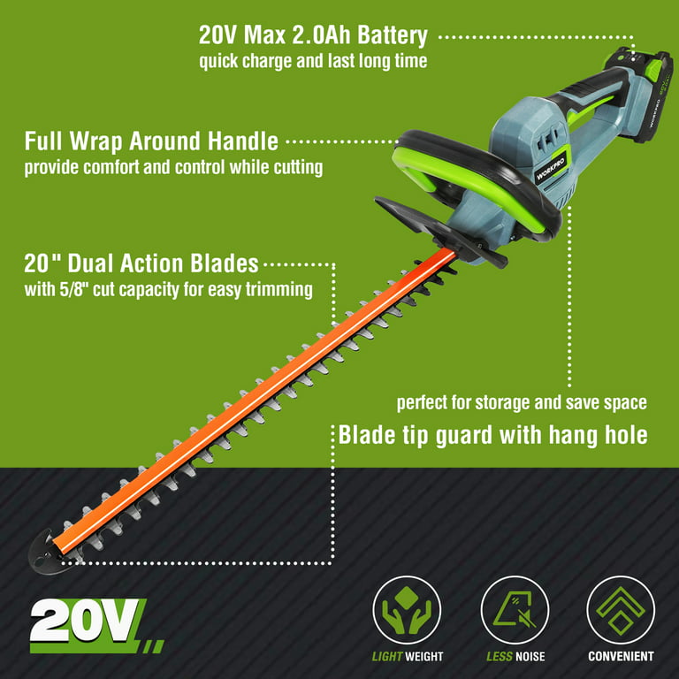 Black & Decker LHT2436 40V MAX Lithium-Ion Dual Action 24 in. Cordless  Hedge Trimmer Kit