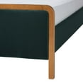 thumbnail image 5 of Baxton Studio Gerianne Velvet Upholstered Platform Bed Bed Frame Queen, 5 of 8