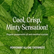 Dr. Bronner's Toothpaste - Spearmint - 5oz - Whitening, Natural & 70% Organic - Adults, Teens Children 3 and Above