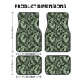 thumbnail image 2 of Sikiie Tropical Palm Leaves1 Car Foot Mat Set of 4 Pieces Basics Universal Fit Rubber Carpet Floor Mats For Car SUV Van & Truck, 26.8"L x 17.3"W (Front), 13"L x 17.3"W(Rear), 2 of 6
