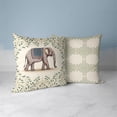 thumbnail image 5 of Tusker Blossom Indoor/Outdoor Pillow with Removable Cover in Beige 26x26, 5 of 6